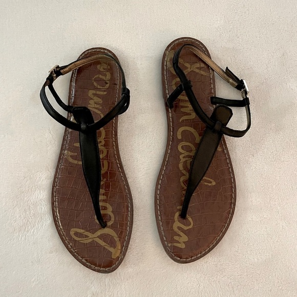 Sam Edelman Gigi Black Classic Thong Sandals | Size 9